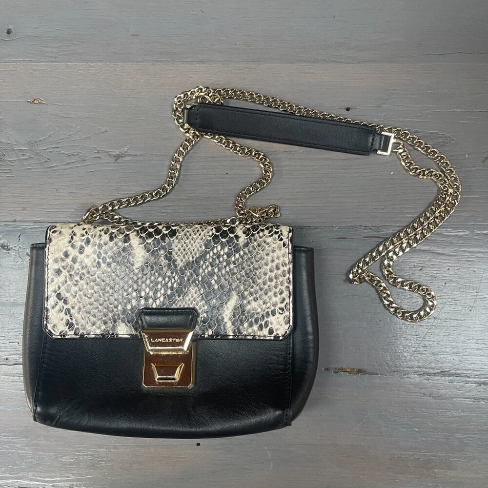 Lancaster leather handbag, cross body